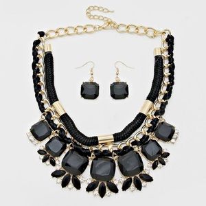 Black stone necklace